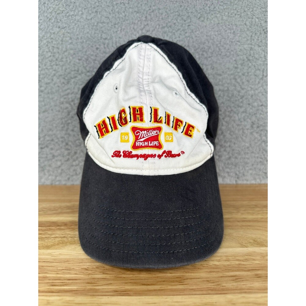Miller high life old school hat one size fits most elastic band